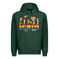 Sports Green LGBTQ+ Premium Hoodie - NancyCooperArtShop