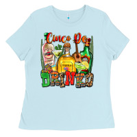 Baby Blue cinco de drinko Ladies Tee - Zillion Design Studio