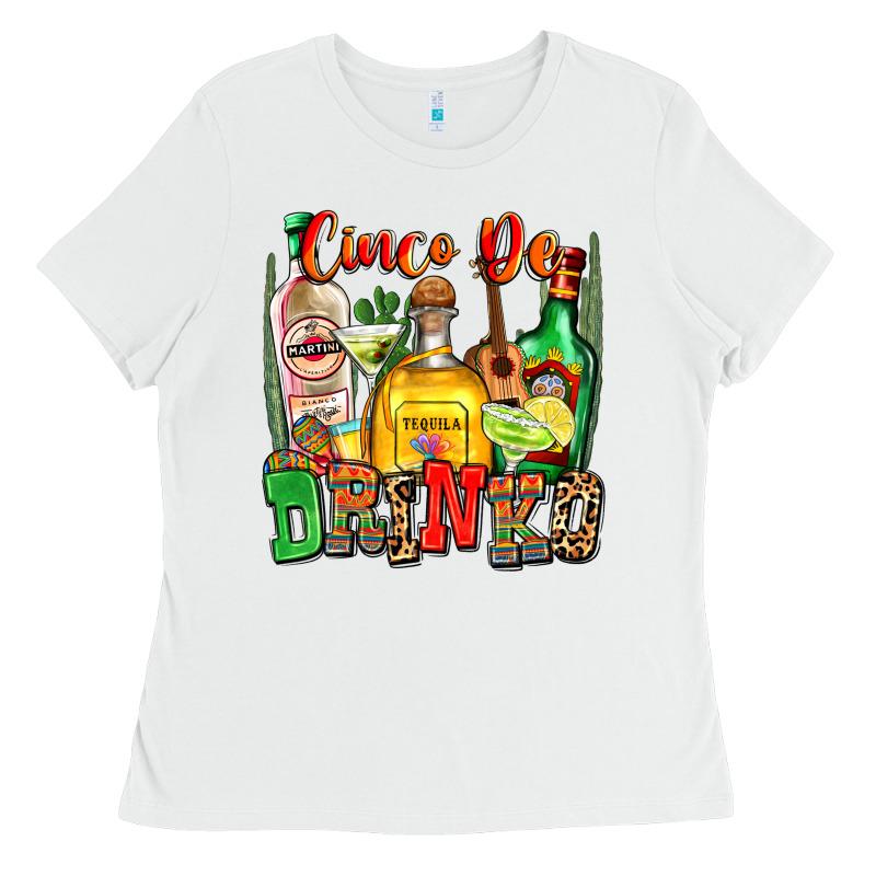 Cinco De Drinko Ladies Tee by Zillion Design Studio | Teevron