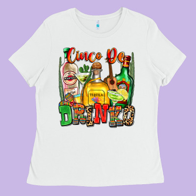 Cinco De Drinko Ladies Tee Designed By Zillion Design Studio