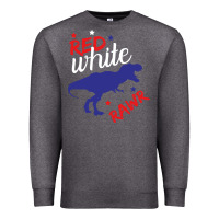Charcoal Heather 4th of July Dinosaur Premium Sweatshirt - Bettercallsaul