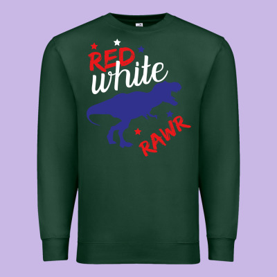 4th Of July Dinosaur Premium Sweatshirt Designed By Bettercallsaul