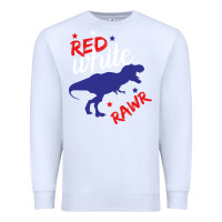 White 4th of July Dinosaur Premium Sweatshirt - Bettercallsaul