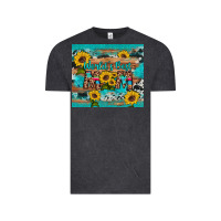 Vintage Black world's best mom sunflower leopard cowhide Vintage Tee - Artiststas