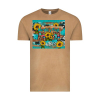 Vintage Camel world's best mom sunflower leopard cowhide Vintage Tee - Artiststas