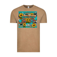World's Best Mom Sunflower Leopard Cowhide Vintage Tee | Teevron