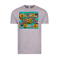Vintage Zinc world's best mom sunflower leopard cowhide Vintage Tee - Artiststas