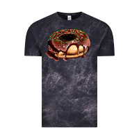 Cloud Black chocolate donut with candies Vintage Tee - AdoDesignShop