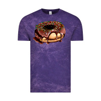 Cloud Purple chocolate donut with candies Vintage Tee - AdoDesignShop