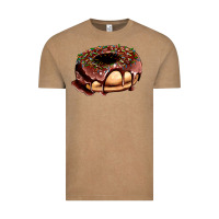 Vintage Coffee chocolate donut with candies Vintage Tee - AdoDesignShop