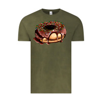 Vintage Olive chocolate donut with candies Vintage Tee - AdoDesignShop