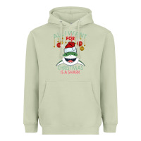 Matcha All I Want For Christmas Is A Shark Heavyweight Hoodie - Bettercallsaul