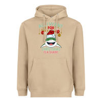 Mushroom All I Want For Christmas Is A Shark Heavyweight Hoodie - Bettercallsaul