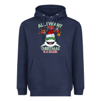 Navy All I Want For Christmas Is A Shark Heavyweight Hoodie - Bettercallsaul