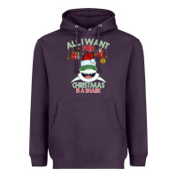 Plum All I Want For Christmas Is A Shark Heavyweight Hoodie - Bettercallsaul