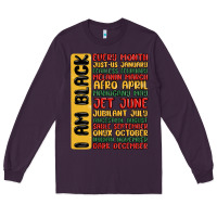 Plum black history  month Long Sleeve Tee - MaliasSmallBusiness