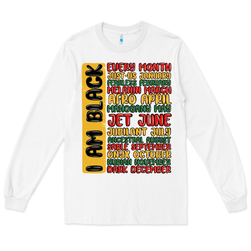 Black History  Month Long Sleeve Tee by MaliasSmallBusiness | Teevron