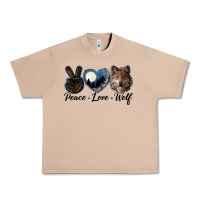 Burro peace love wolf head Urban Heavy Tee - LillyAllenDesigns