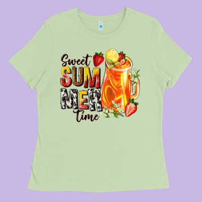 Sweet Summer Time Ladies Tee Designed By Texasbilliewilder