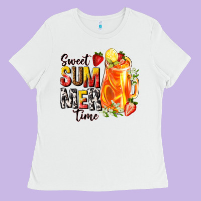 Sweet Summer Time Ladies Tee Designed By Texasbilliewilder