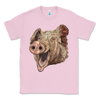 Bubblegum Pink american yorkshire pig face Classic Tee - LillyAllenDesigns