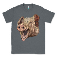 Charcoal Heather american yorkshire pig face Classic Tee - LillyAllenDesigns