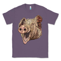 Lavender american yorkshire pig face Classic Tee - LillyAllenDesigns