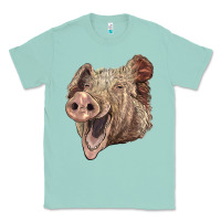 Seafoam american yorkshire pig face Classic Tee - LillyAllenDesigns