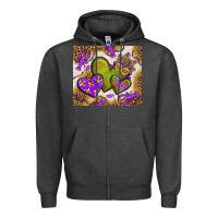 Charcoal Heather mardi gras hearts tumbler bbs Zipper Hoodie - BundleAndBundleShop