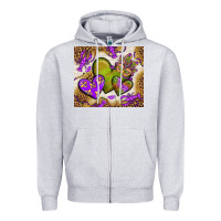 Heather Grey mardi gras hearts tumbler bbs Zipper Hoodie - BundleAndBundleShop