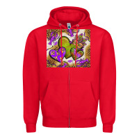 Red mardi gras hearts tumbler bbs Zipper Hoodie - BundleAndBundleShop