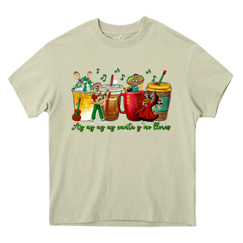 Ay Ay  Ay Ay Canta Y No Llores Coffee Cups Heavy Core Tee by texasbilliewilder | Teevron