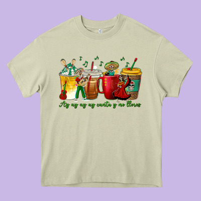 Ay Ay  Ay Ay Canta Y No Llores Coffee Cups Heavy Core Tee Designed By Texasbilliewilder