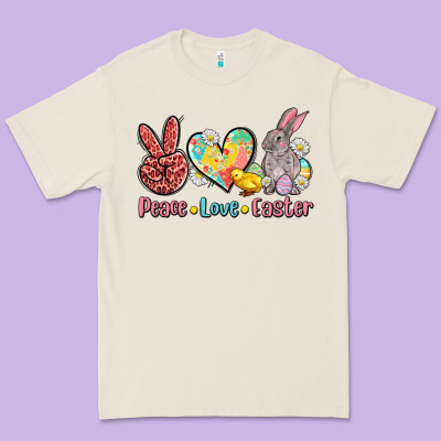 Peace Love Easter Premium Tee Designed By Adodesignshop