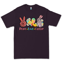Plum peace love easter Premium Tee - AdoDesignShop