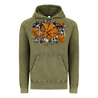 Vintage Olive basketball background Vintage Hoodie - JahusDesignShop