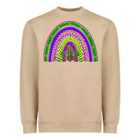 Mushroom mardi gras rainbow Heavyweight Sweatshirt - BarkalooDesign