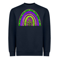 Navy mardi gras rainbow Heavyweight Sweatshirt - BarkalooDesign