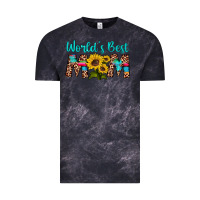 Cloud Black world's best mom sunflower Vintage Tee - Artiststas