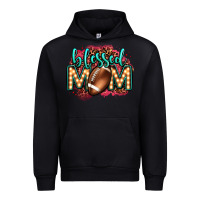 Black blessed american football mom lightbulb letters Urban Hoodie - OliviaCreatesArt