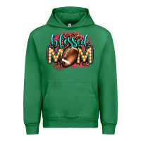 Emerald blessed american football mom lightbulb letters Urban Hoodie - OliviaCreatesArt