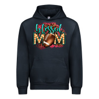 Navy blessed american football mom lightbulb letters Urban Hoodie - OliviaCreatesArt