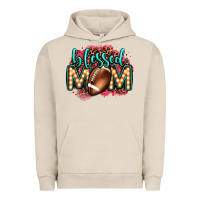 Pigment French Oak blessed american football mom lightbulb letters Urban Hoodie - OliviaCreatesArt