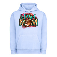 Blessed American Football Mom Lightbulb Letters Urban Hoodie | Teevron