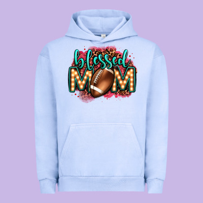 Blessed American Football Mom Lightbulb Letters Urban Hoodie Designed By Oliviacreatesart