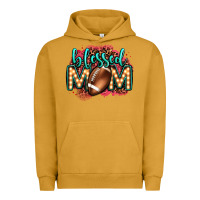 Pigment Peanut Butter blessed american football mom lightbulb letters Urban Hoodie - OliviaCreatesArt
