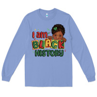 Colony Blue i am black history black girl Long Sleeve Tee - MaliasSmallBusiness