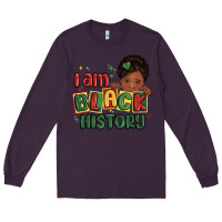 Plum i am black history black girl Long Sleeve Tee - MaliasSmallBusiness