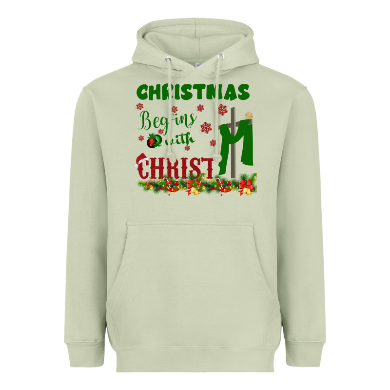 Christmas Begins With Christ Heavyweight Hoodie by Bettercallsaul | Teevron