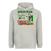 Moon Dust Christmas Begins With Christ Heavyweight Hoodie - Bettercallsaul